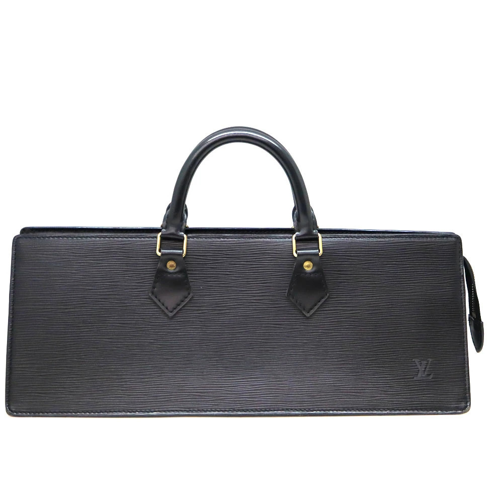 Louis Vuitton Sac Triangle Handbag Epi Leather Black